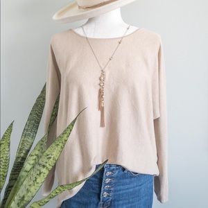 Cream Oversized Sweater